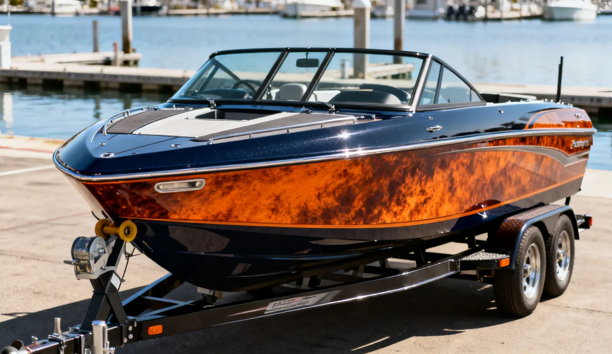 Boat wrap and hull graphics by Art Printing Vehicle Wraps, Sacramento