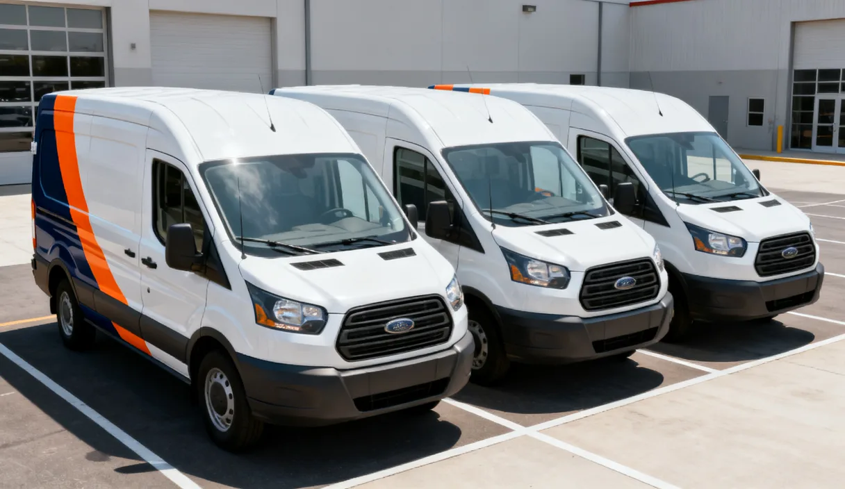 Branded commercial fleet vehicles wrapped by Art Printing Vehicle Wraps, Sacramento