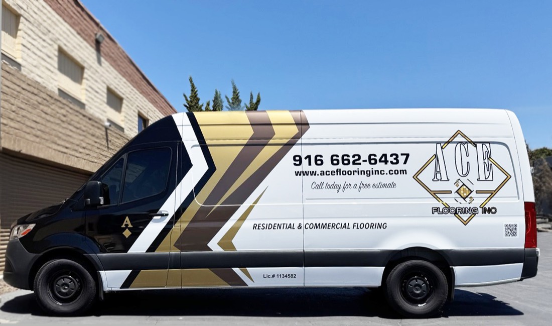Ace Flooring fleet wrap by Art Printing Vehicle Wraps, Sacramento