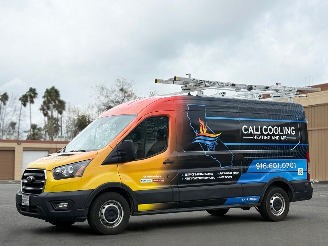 Cali Cooling Heating and Air van wrap by Art Printing Vehicle Wraps, Sacramento