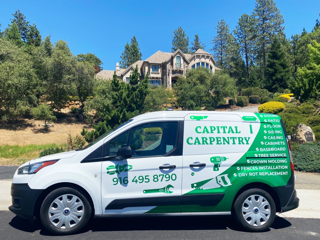 Capital Carpentry wrap — Preview Your Wrap Free — See It on Your Exact Car (No Signup) — Art Printing Vehicle Wraps, Sacramento