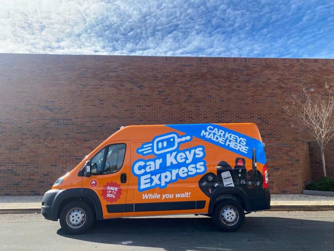 Car Keys Express Ram ProMaster van wrap by Art Printing Vehicle Wraps, Sacramento