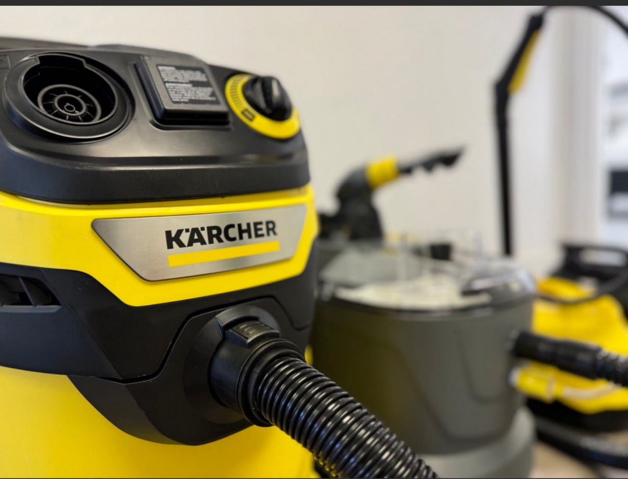 Kärcher wet/dry extraction equipment for interior auto detailing at Art Printing Vehicle Wraps, Sacramento
