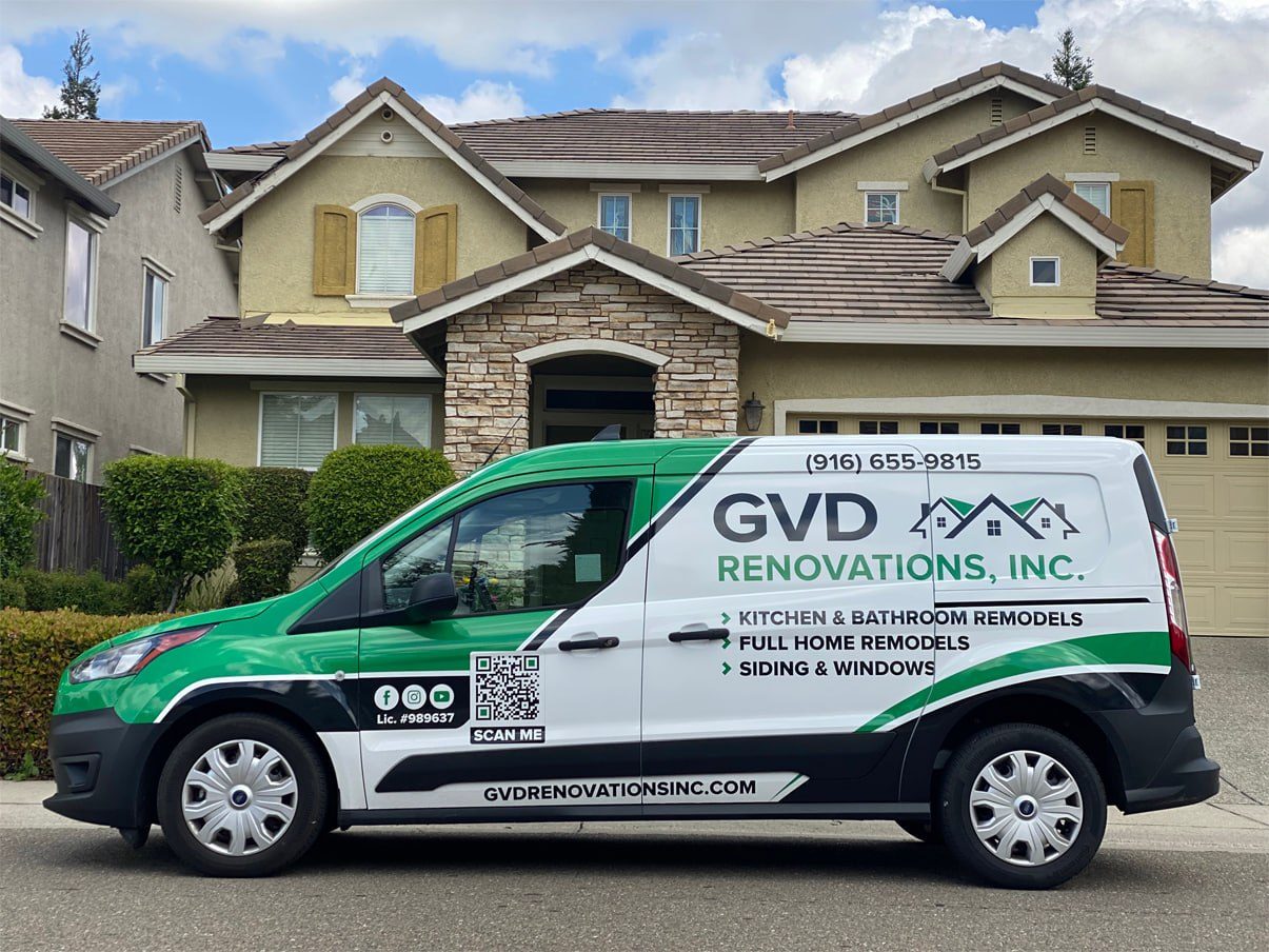 GVD Renovations cargo van wrap by Art Printing Vehicle Wraps, Sacramento