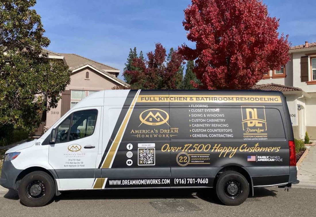 America's Home Dream van wrap by Art Printing Vehicle Wraps, Sacramento